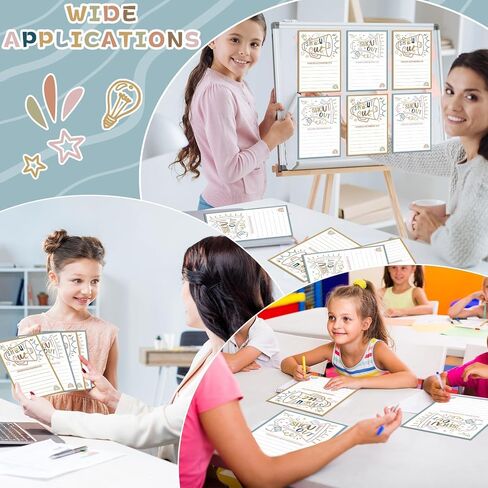 50Pcs Boho Positive Shout Out Cards Encouragement Postcard for Teachers Students Employees Office Staff Coworker Appreciation and Recognition Reward Cards for Bulletin Board Public Service Week in Saudi Arabia