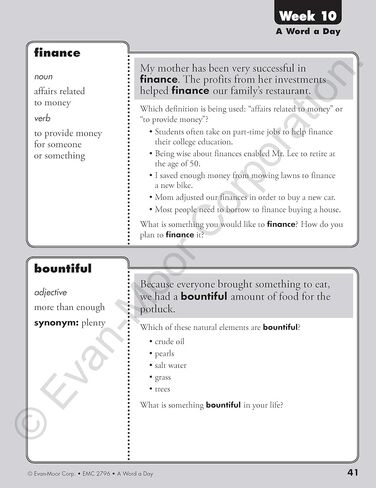 Evan-Moor A Word a Day, Grade 6 in Saudi Arabia