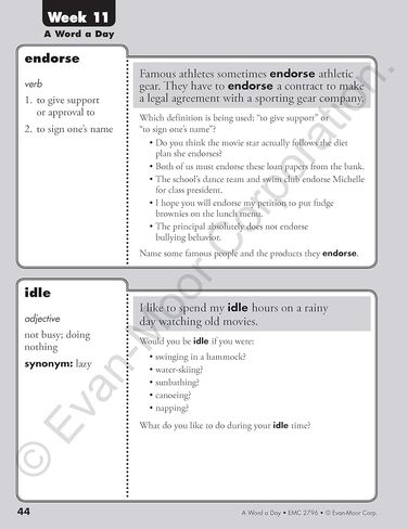 Evan-Moor A Word a Day, Grade 6 in Saudi Arabia