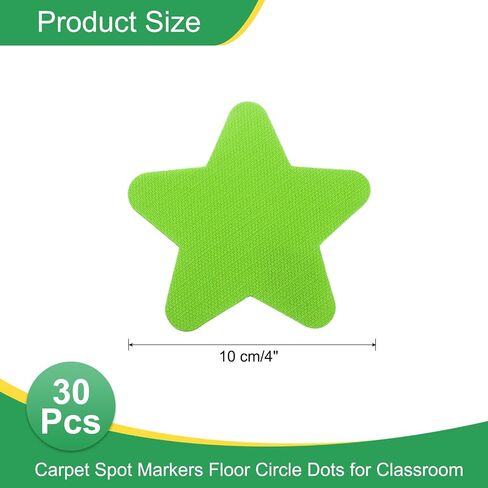 uxcell 30 pcs spot spot armers ، 4 بوصة علامات الرشاشات غير المنقولة للسجاد الفصول الدراسية ، النجوم نقاط لكرة القدم ، علامات تدريب كرة السلة ، الأزرق in Saudi Arabia