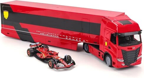 جديد 1/43 F1SF24#16 Racing Rauler في البليت ، سبيكة البالغين البالغين Miniature Diecast Container Truck Model (Ferrari) in Saudi Arabia