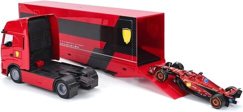 جديد 1/43 F1SF24#16 Racing Rauler في البليت ، سبيكة البالغين البالغين Miniature Diecast Container Truck Model (Ferrari) in Saudi Arabia