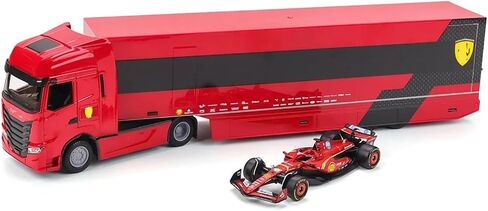 جديد 1/43 F1SF24#16 Racing Rauler في البليت ، سبيكة البالغين البالغين Miniature Diecast Container Truck Model (Ferrari) in Saudi Arabia