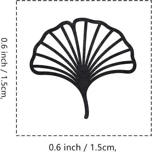 ختم مطاط Leaf Ginko ، 3/5 بوصة ختم صغير صغير لبطاقات Scrapbooking Making Planner in Saudi Arabia