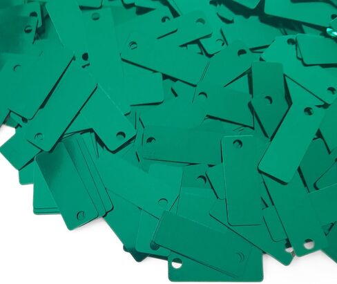 38mmx15mm (1.50''x0.59 '') السائبة الفضفاضة القزحية الفقرة العلوية العليا متكررة مستطيلة ، ترتر قرص repriodery لزخارف الخياطة Craft DIY 150 قطعة (Green108) in Saudi Arabia