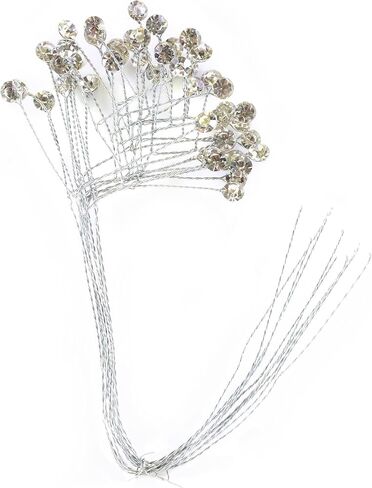 ملحقات الأزهار - Rhinestone Quintet Gold STEM 5in x 2-1/2in RD ، Dazzle ، Miscellanean in Saudi Arabia