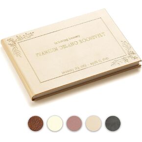 Promot Personalized Funeral Guest Book for Memorial Service - Elegant Celebration of Life Guest Book - Custom Embossed Text with Gold Metallic Foil - in Loving Memory Sign in Book Registry, Hardcover in Saudi Arabia