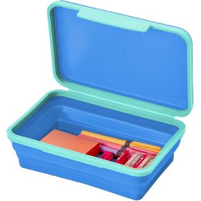 Lockermate بواسطة Bostitch Flexi Storage Box مع غطاء ، وتصميم حالة قلم رصاص قابلة للطي للمستلزمات الحرفية والمدرسة ، الأخضر in Kuwait