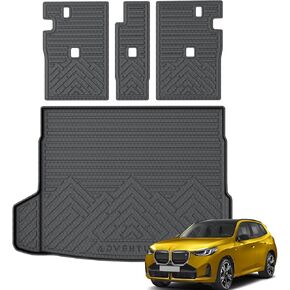 KUST Custom Fit Trunk Mat for 2020-2024 2025 Tesla Model Y Accessories 5 Seater (Not for 7 Seat) Cargo Mat Liner Back Seat Protector All Weather Protection Black in Saudi Arabia