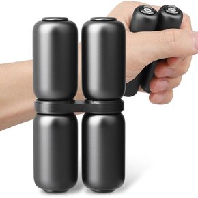 Handheld Fidget Hand Roller Toy, Metal Fidget Spinner for Kids Adults, Portable Hand Grip Strengthener, Compact Alloy Metal Silence Stress Relief Hand Exercise Tool for Office Travel Classroom, Silver in Kuwait