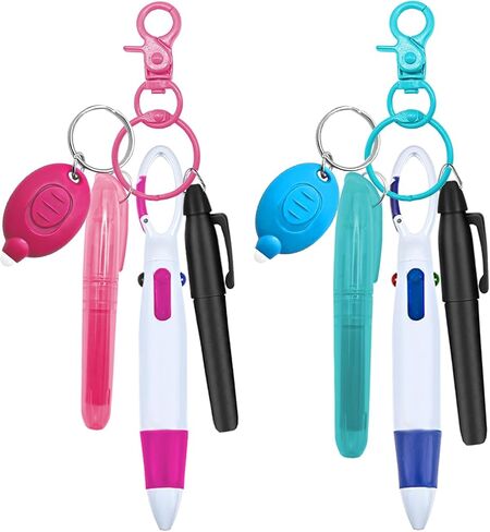 Nurse Pen Set 10PCS, Nursing Badge Reel Accessories with Ballpoint Pens, Highlighters, Permanent Markers, LED Flashlights, Keychain Clips – Cute and Practical Gifts for Nurses and Students in Kuwait