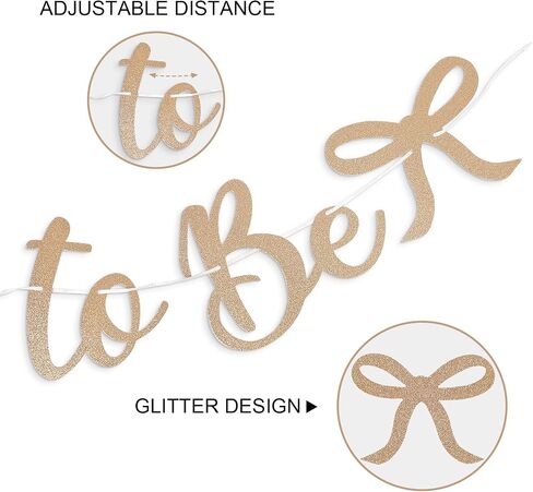 Bride to Be Banner, White Bride to Be with Bow Glitter Bachelorette Bridal Party Banner BRIDE TO BE Sign for White Bachelorette Bridal Shower Wedding Engagement Hen Party Decorations in Kuwait