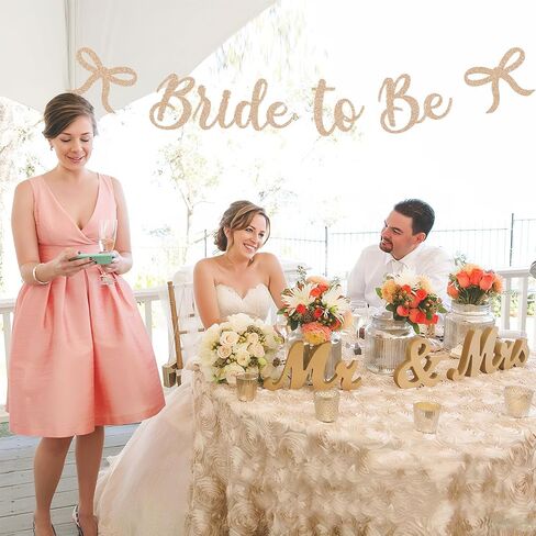 Bride to Be Banner, White Bride to Be with Bow Glitter Bachelorette Bridal Party Banner BRIDE TO BE Sign for White Bachelorette Bridal Shower Wedding Engagement Hen Party Decorations in Kuwait