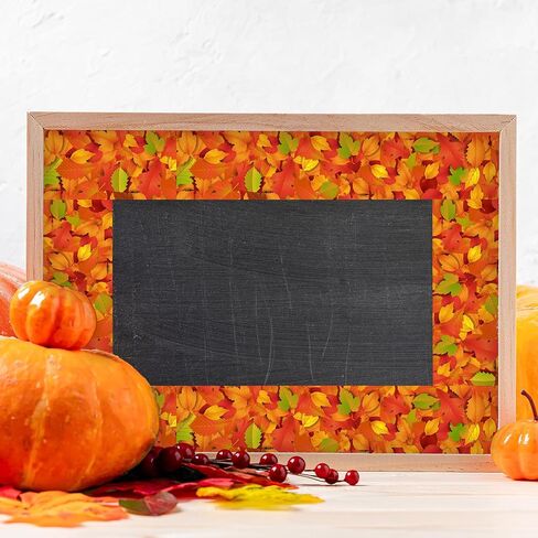 Whaline 32.8ft Fall Bulletin Board Borders Maple Leaf Die-Cut Rolled Bulletin Board Trim for Autumn Thanksgiving School Classroom Office Chalkboard Decoration in Saudi Arabia