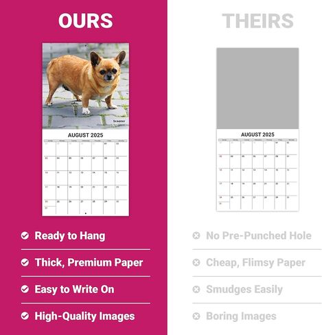 Super Cute and Hilarious 18 Month Chunky Animals Wall Calendar 2025-2026. Big 12x12 Inch Novelty Gift for Men and Women. Funny Stocking Stuffer, Office Decor, or White Elephant Idea for Animal Lovers in Saudi Arabia