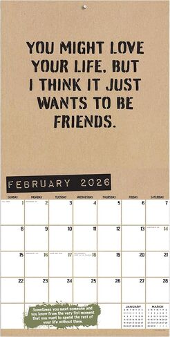 TF Publishing 2026 Puns of Fun Wall Calendar - شبكات كبيرة للتعيينات والجدولة - تقويم الحائط الشهري العمودي 2026 مع ورق ماتي مريح لمنظمة المنزل والمكاتب - 12 بوصة × 12 بوصة in Kuwait