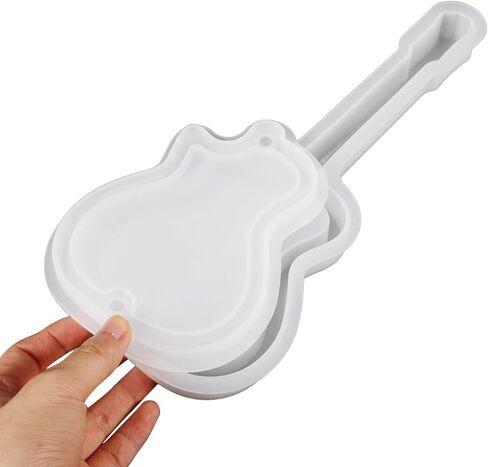 Box Resin Molds, Guitar Shape Jewelry Storage Box Resin Casting Mold Reusable Guitar Shape Epoxy Mould for DIY Crafts in Saudi Arabia