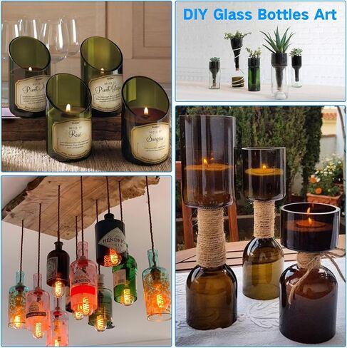 Camdios Glass Botter Cutter & Bottle Cutter ، قاطع زجاجي مطور لقطع النبيذ ، البيرة ، الخمور ، الويسكي ، الكحول ، الشمبانيا in Saudi Arabia