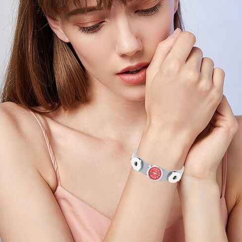 5 Pieces Interchangeable Charm Clasp Set,18mm Colorful Watch Shaped Jewelry Charms for DIY Bracelet, Ring, Earrings, Necklace & Amulet Accessories in Saudi Arabia