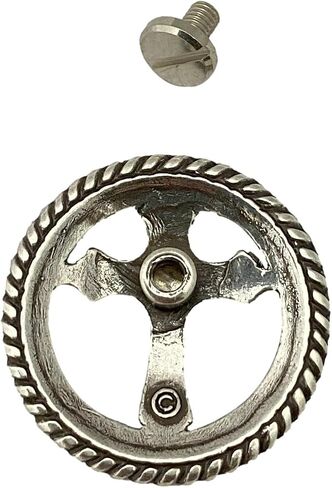 Christian Cross Screw Back Conchos with Roped Edge - 3/4"- 4 Pack in Saudi Arabia