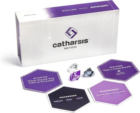 CATHARSIS Catharsis Method - Emotional Intelligence Solitaire & CBT Practice for Introspective Adults, Teens, Friends, & Couples - Therapy Cards for Personal Development, Ages 15+, 1-2 Players in Saudi Arabia