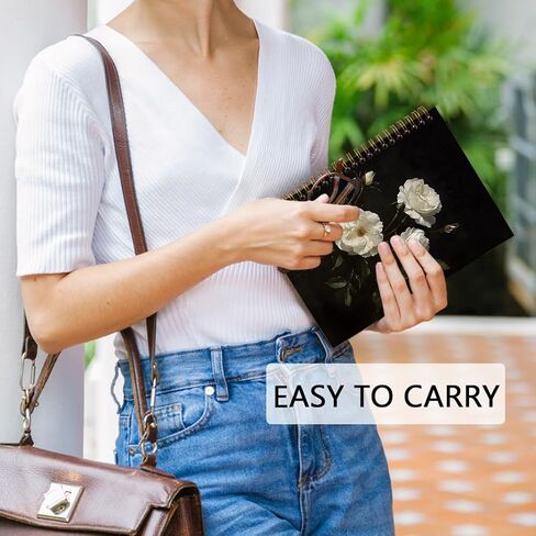 DVHDAJED VINTAGE Moody Floral Spiral Notes ، Dark Cottagecore Flower Journal Notebooks ، مجلة حلزونية نباتية زهرية للنساء ، ومكتب الأزهار الساحرة. in Saudi Arabia