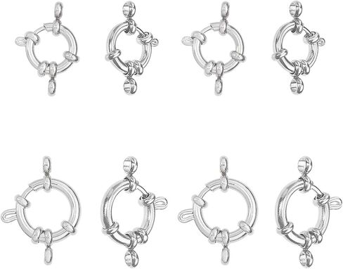 UNICRAFTALE Golden Spring Ring Clasps 8PCS Stainless Steel Closed Ring Smooth Surface Connector Findings for DIY Jewelry Making 12.5x4mm, Hole 2.5mm in Saudi Arabia