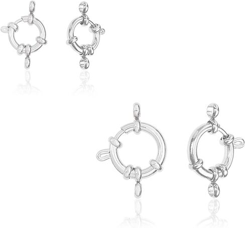 UNICRAFTALE Golden Spring Ring Clasps 8PCS Stainless Steel Closed Ring Smooth Surface Connector Findings for DIY Jewelry Making 12.5x4mm, Hole 2.5mm in Saudi Arabia