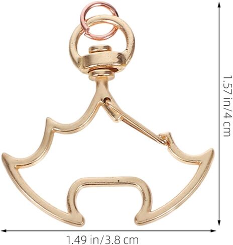 30 Pcs Swivel Lobster Claw Clasps Metal Halloween Bat Shape Spring Snap Keychains Lanyard Clip Snap Hooks Split Key Ring for Diy Crafts in Saudi Arabia