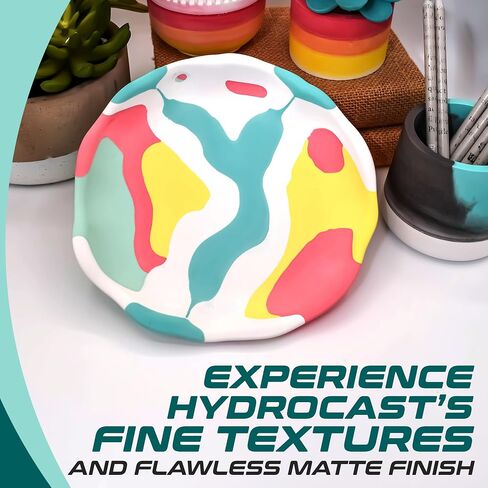 Alumilite HydroCast Refill Kit (8.8 lbs) Versatile Casting Kit for Beginners, Matte Ceramic Like Finish, Decorative Art, Home Decor, Coasters, Jewelry, and Planter Pots in Kuwait