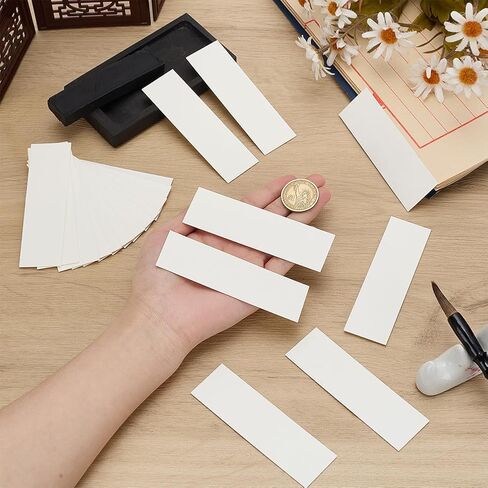 Benecreat 20pcs ورقة النشاف ، 4 * 1inch أوراق إعادة ملء حبر بيضاء لإزالة الحبر من سطح ورقة الكتابة in Saudi Arabia