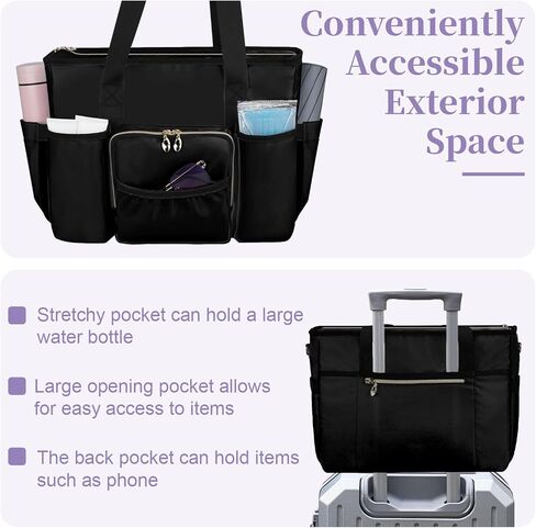 حقيبة ممرضة ، أكياس عمل مع مقصورة كمبيوتر محمول بحجم 15.6 بوصة ، حقيبة مدرس مع كوب كبير ، جيب معزول in Kuwait