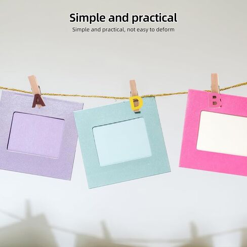 Cabilock 35Pcs Mini Wooden Clothespins with Numbers and Letters, Multi-Functional Clips for Hanging Photos, Notes, Cards, and Decorations, Compact Design for Desktop and Wall Use, 1.37X0.39X0.39 Inch in Saudi Arabia