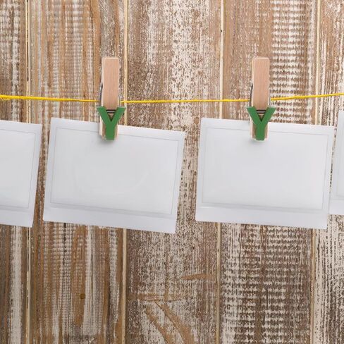 Cabilock 35Pcs Mini Wooden Clothespins with Numbers and Letters, Multi-Functional Clips for Hanging Photos, Notes, Cards, and Decorations, Compact Design for Desktop and Wall Use, 1.37X0.39X0.39 Inch in Saudi Arabia