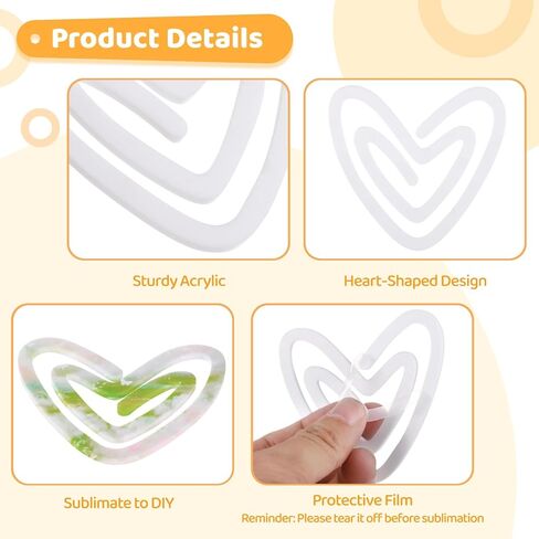 Omistar 24 PCS مقاطع ورقة تسامي ، Jumbo Acrylic Blanks لإشارات مرجعية شخصية DIY ، منظمي الملفات ، أصحاب أوراق دفاتر ، قرطاسية للمكتب ، الصفحة الرئيسية in Saudi Arabia