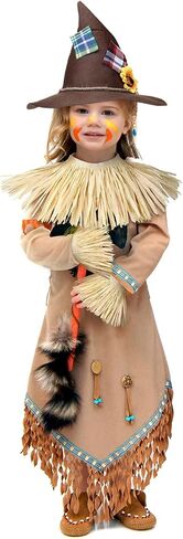SATINIOR 6 Pieces Scarecrow Costume Include Scarecrow Hat Raffia Scarecrow Straw Kit Baby Costumes Toddler Girl Halloween Decorations Halloween Costumes Harvest Party Accessory, Classic Colors in Saudi Arabia