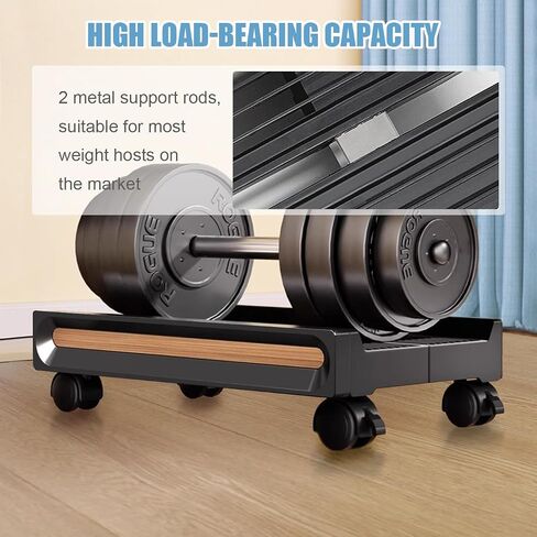 SeLani Adjustable Mobile CPU Stand 7.4"-12.2" Ventilated PC Cart for Floor Computer Tower Holder with 4 Locking Caster Wheels Compatible with Most Desktop Computers Mainframes in Saudi Arabia