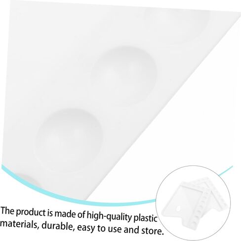 Uonlytech 3Pcs Plastic Paint Pallets with Design DIY Art Painting Board for Watercolor Mixing Durable Trays for Easy Paint Storage and Mixing for Artists and in Saudi Arabia