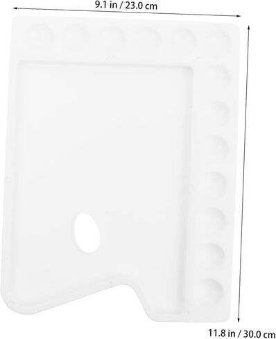 Uonlytech 3Pcs Plastic Paint Pallets with Design DIY Art Painting Board for Watercolor Mixing Durable Trays for Easy Paint Storage and Mixing for Artists and in Saudi Arabia