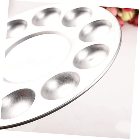 10-Hole Aluminum Painting Palette Set 4pcs Art Mixing Trays for Watercolor Paints for Artists and Hobbyists Lightweight and Portable for Outdoor Use in Saudi Arabia