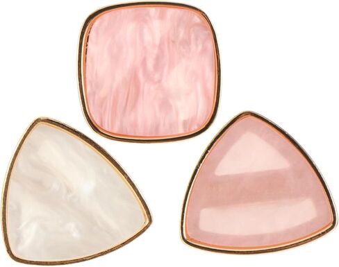 SAFIGLE 3pcs Shell Ring Nail Art Palette Professional Nail Polish Holder Display Tool DIY Manicure Home Beauty in Saudi Arabia
