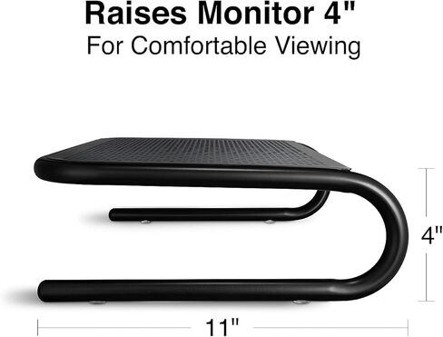 Staples 643687 Standard Steel Monitor Stand Black in Saudi Arabia
