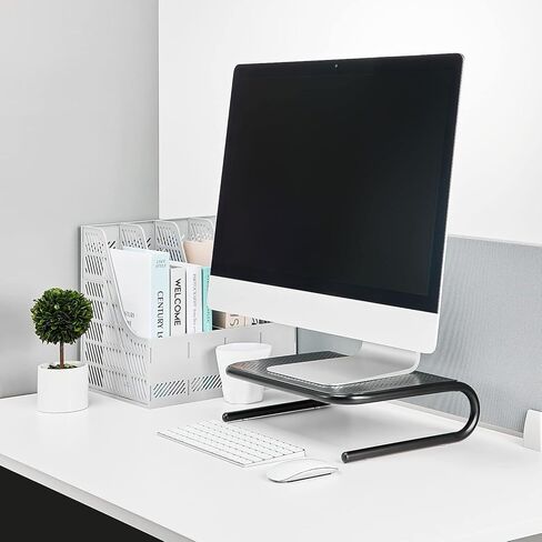 Staples 643687 Standard Steel Monitor Stand Black in Saudi Arabia