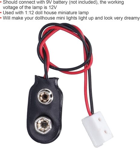 TBEST MINIATURE LIGHTS FOR DOLLHOUSE LIGHTING KIT ، إكسسوارات إضاءة الإضاءة التي تعمل بالبطارية تعمل بمصباح حائط كهربائي 1 12 SCALE LED 12V Supply Supply House مع توصيل محول 9 فولت عن بُعد في MINI in Saudi Arabia