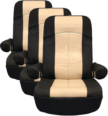 RV Designer C893، غطاء مقعد متنقل، GripFit+، يناسب معظم المقاعد، عبوة واحدة، أسود in Saudi Arabia