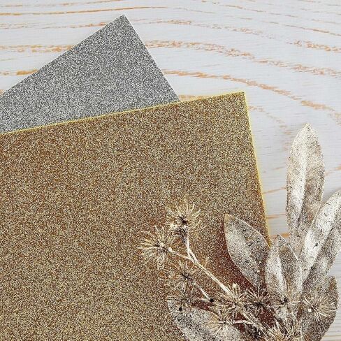 Spellbinders Papercrafts ، Inc Gold & Silver Spellbinders Slouts Glitter Sheets 8.5 "x11" 10/pkg in Saudi Arabia