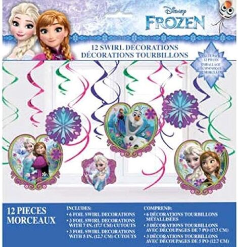 زينة دوامة معلقة - 36 "| احباط و cardstock | المجمدة | 12 pcs. in Saudi Arabia