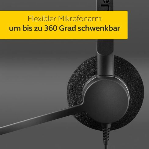 Jabra Biz 2300 USB MS Mono On-Ear Stereo Phone Headset w/ 360 Degree Noise Cancelling Boom Mic Reinforced Kevlar Cable and HD Voice Wideband Audio w/PeakStop Decibel Protection in Saudi Arabia