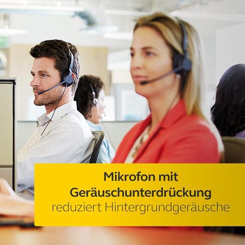 Jabra Biz 2300 USB MS Mono On-Ear Stereo Phone Headset w/ 360 Degree Noise Cancelling Boom Mic Reinforced Kevlar Cable and HD Voice Wideband Audio w/PeakStop Decibel Protection in Saudi Arabia