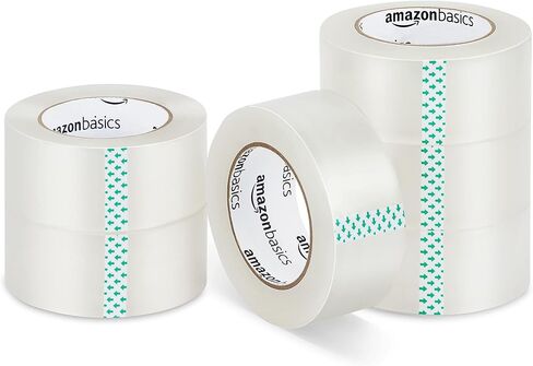 شريط تعبئة Amazon Basics لصناديق نقل ، وإعادة تعبئة شريط الشحن ، واضحة ، بعرض 1.88 بوصة × 109 ياردة ، 36 عبوة ، إجمالي 3924 ياردة in Saudi Arabia